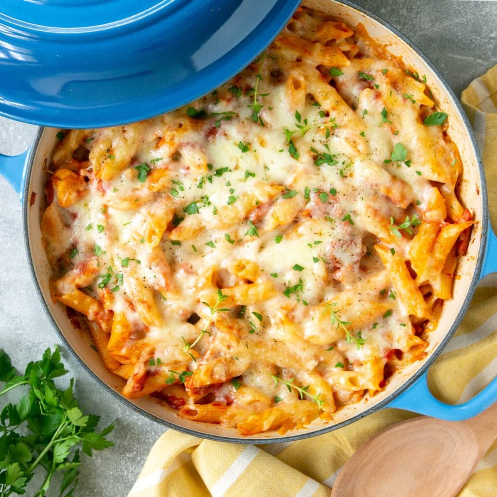 Chicken pasta bake