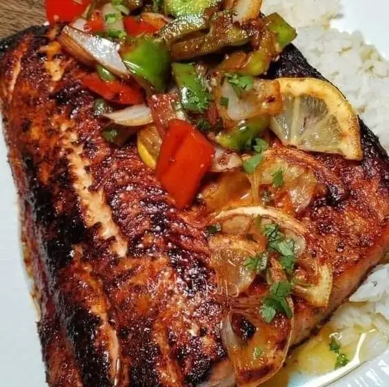 Jerk Lemon Pepper Salmon