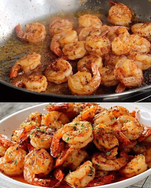 Lemon Butter Baked Shrimp