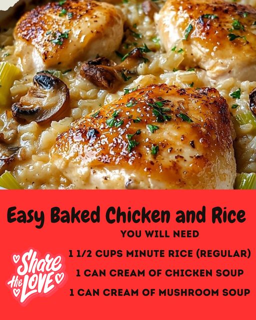 Easy Baked Chicken and Rice