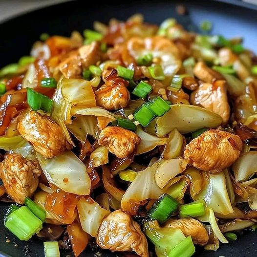 Chinese Chicken Cabbage Stir-Fry