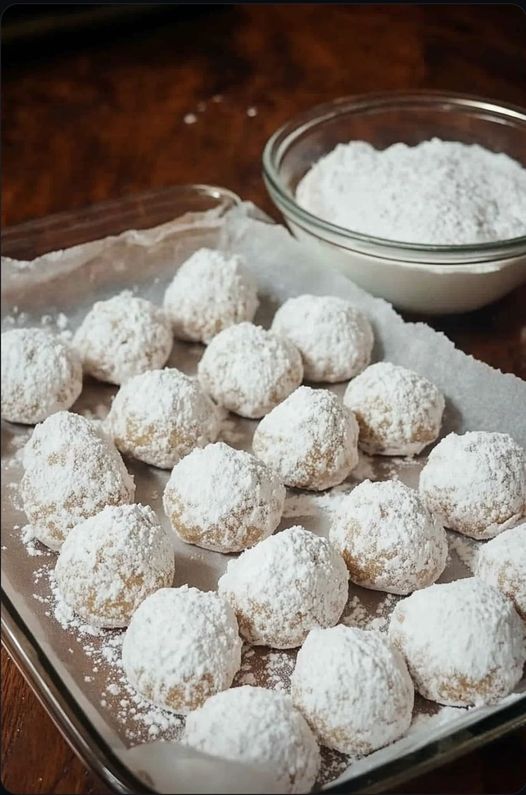 Buttery Pecan Snowball Cookies