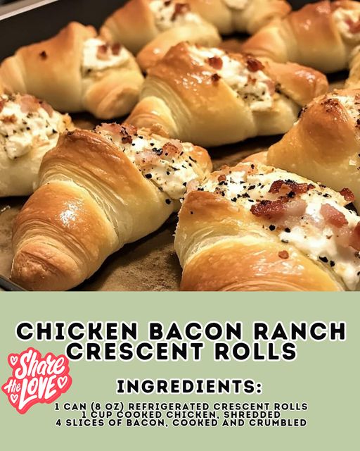 Chicken Bacon Ranch Crescent Rolls