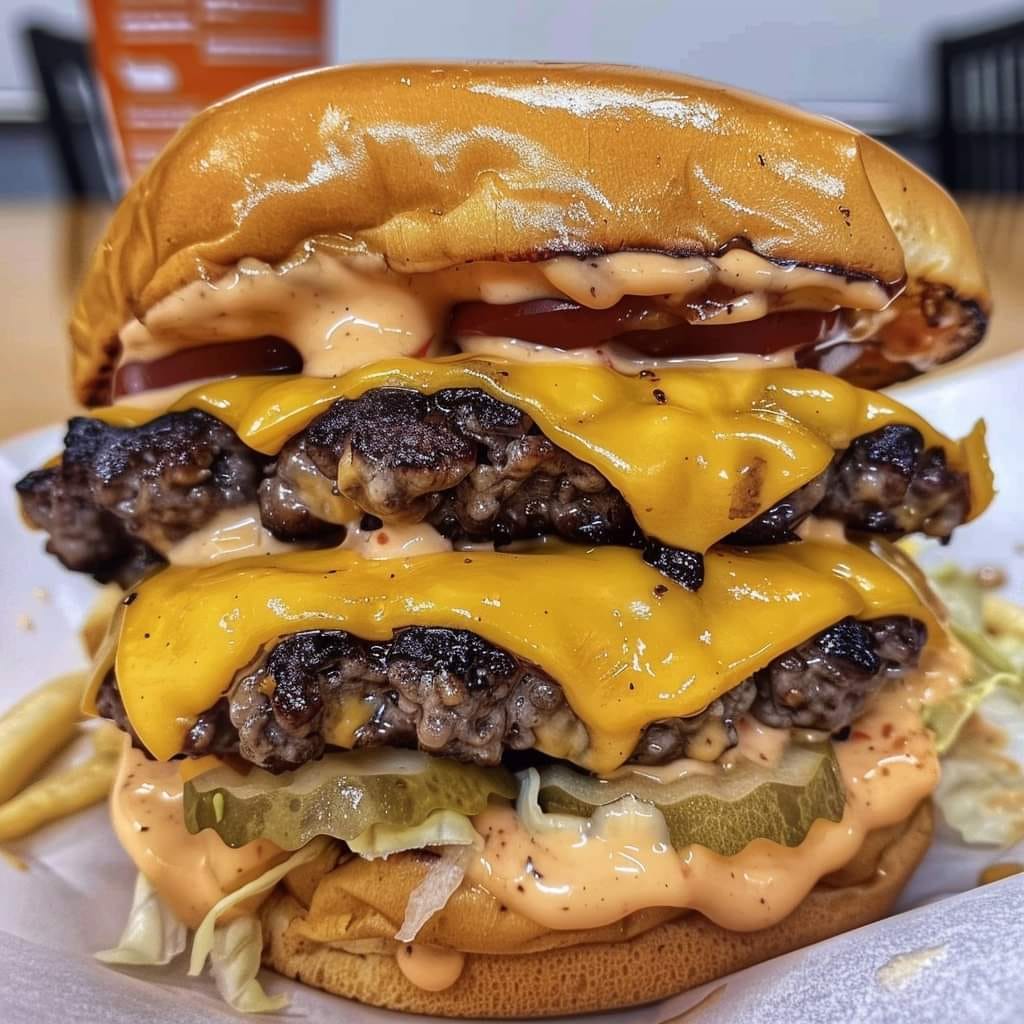 Double Smash Cheeseburger with Special Sauce 