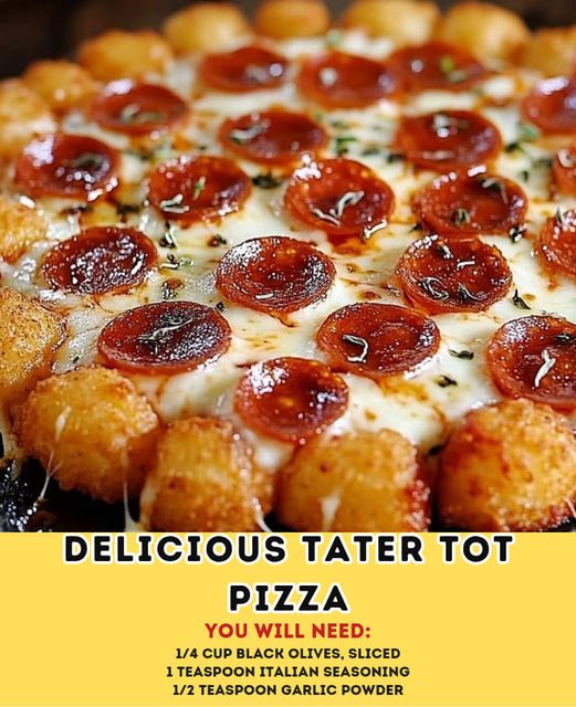 Delicious Tater Tot Pizza