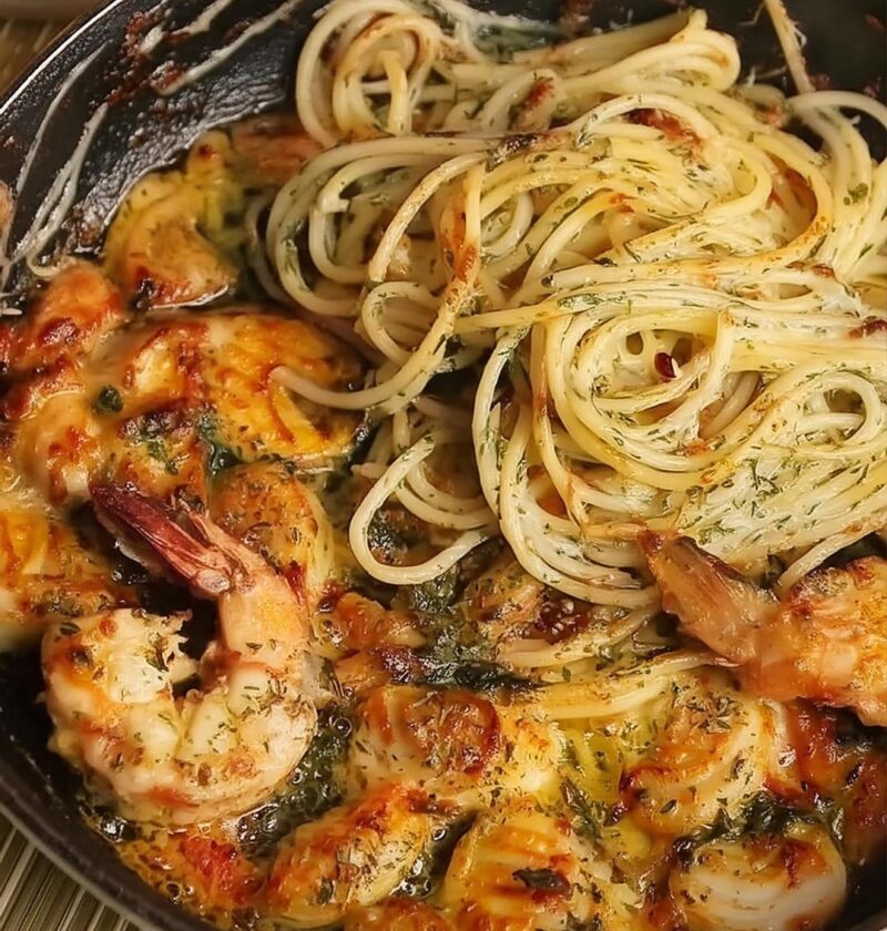 Garlic Shrimp Pasta