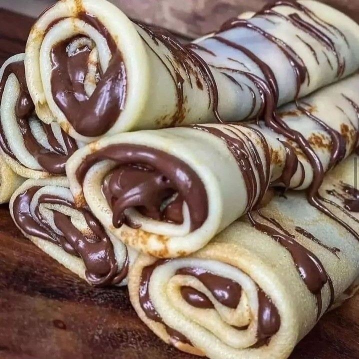 Chocolate Filled Crepes