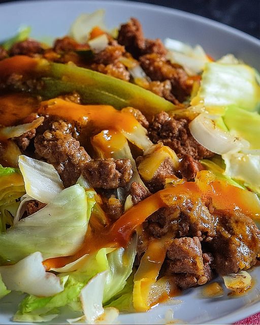 Ground Beef Taco Cabbage Skillet