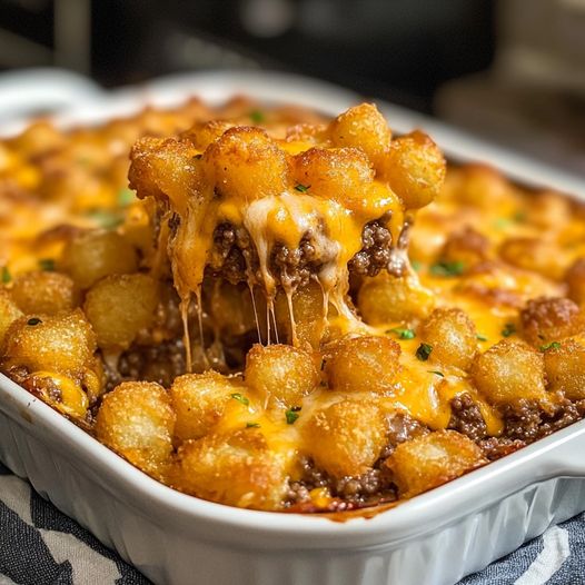 Cheesy Tater Tot Casserole