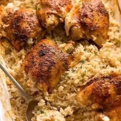 Oven Baked Chicken and Rice