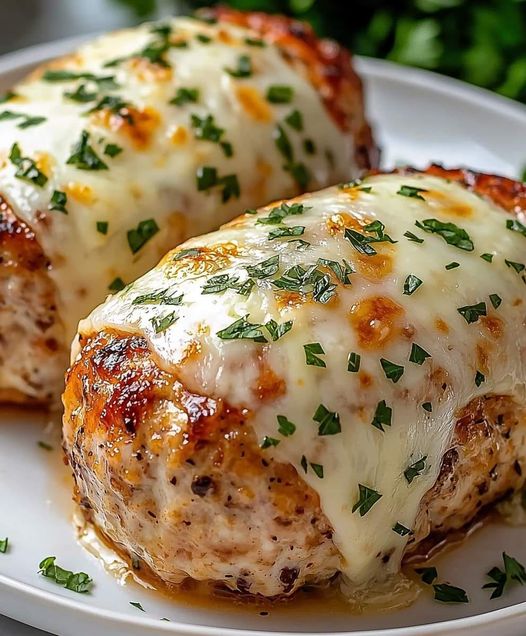 Garlic Parmesan Chicken Meatloaf