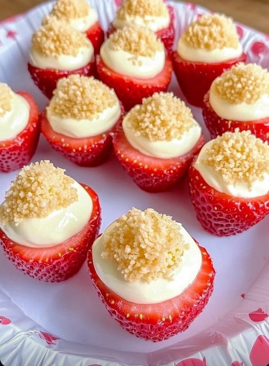 Cheesecake-Stuffed Strawberries