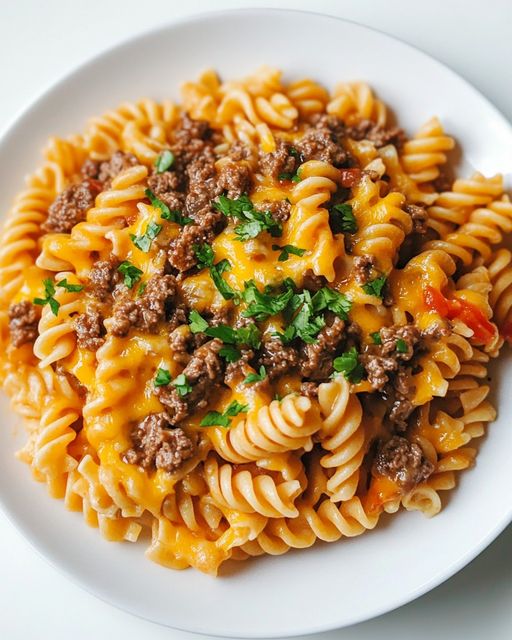 CHEESY BEEF TACO PASTA