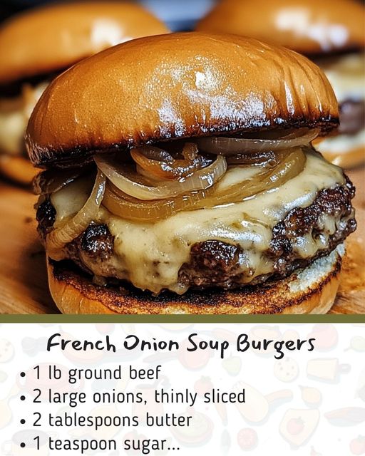 French Onion Soup Burgers