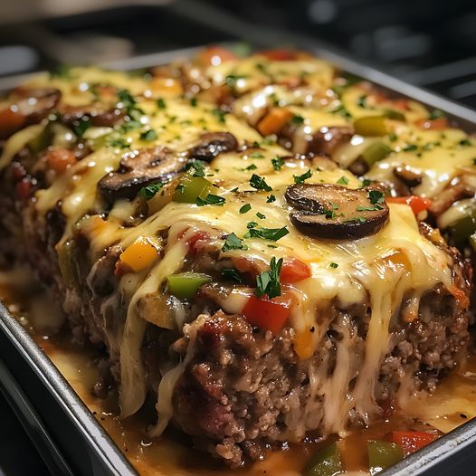 Cheesesteak Meatloaf Recipe