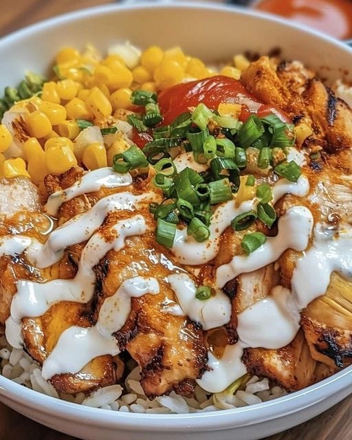 Street Corn Chicken Rice Bowl