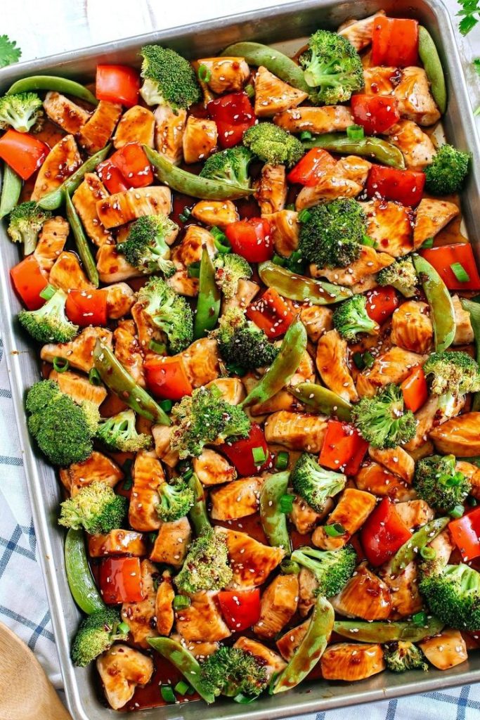 ww healthy roasted chicken and veggies