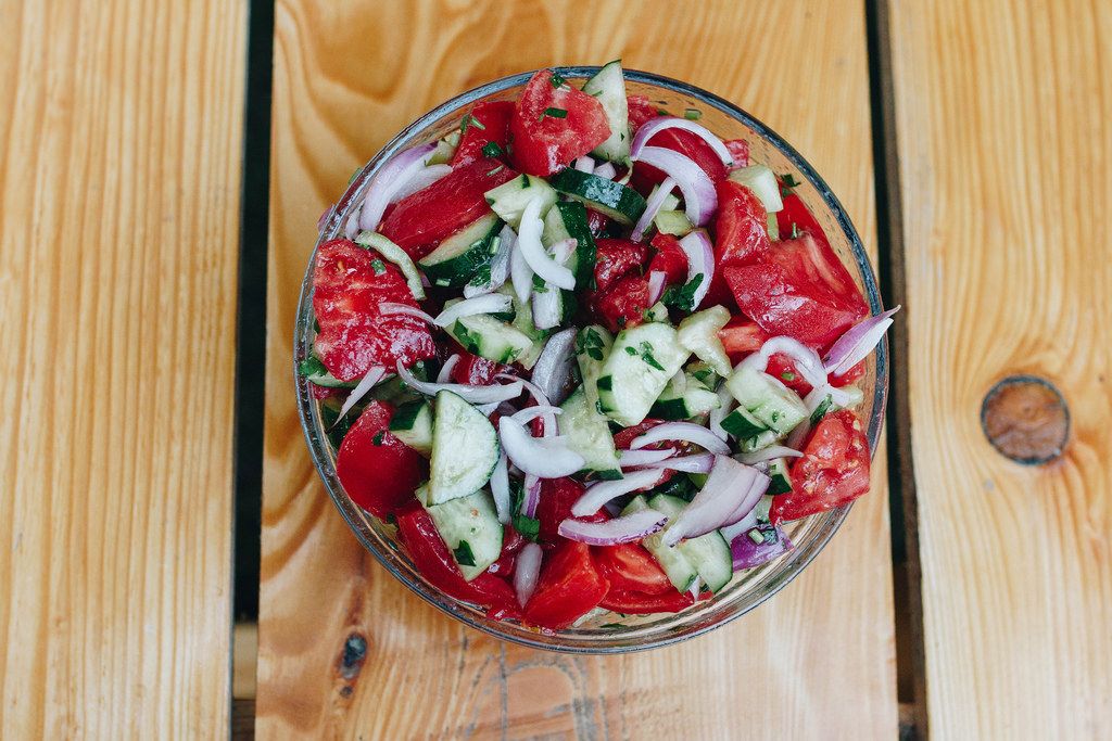 Greek Cucumber Tomato Salad