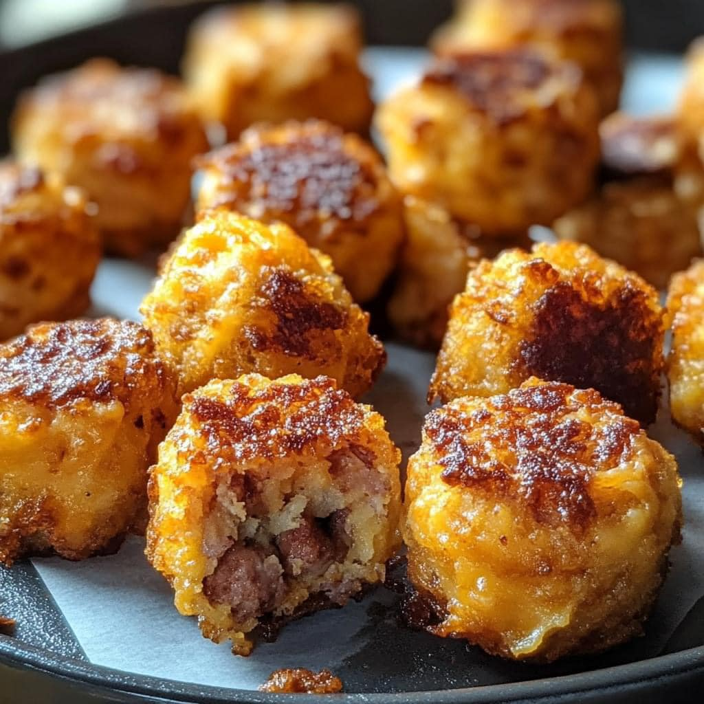 CRISPY HASHBROWN SAUSAGE BITES